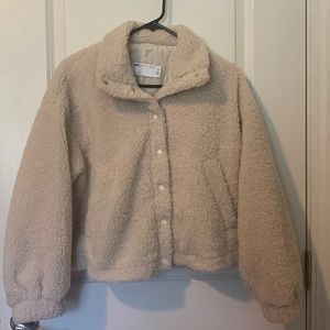 ASOS Cropped Teddy Jacket